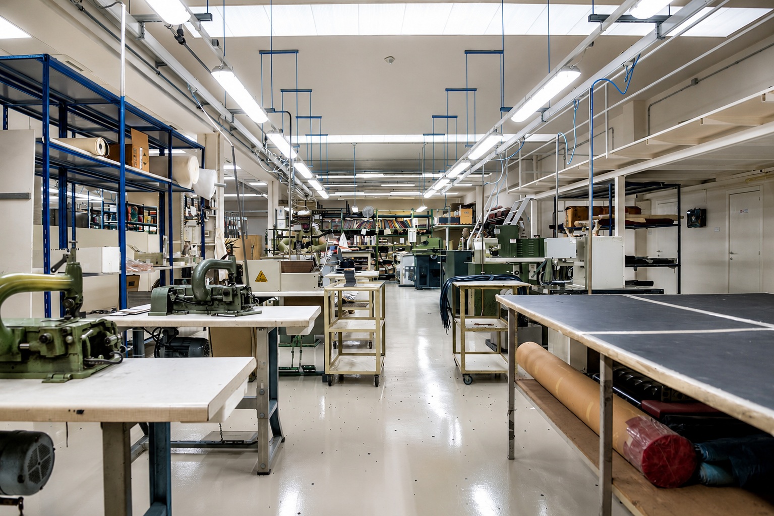 Tuscan fashion manufacturing laboratory