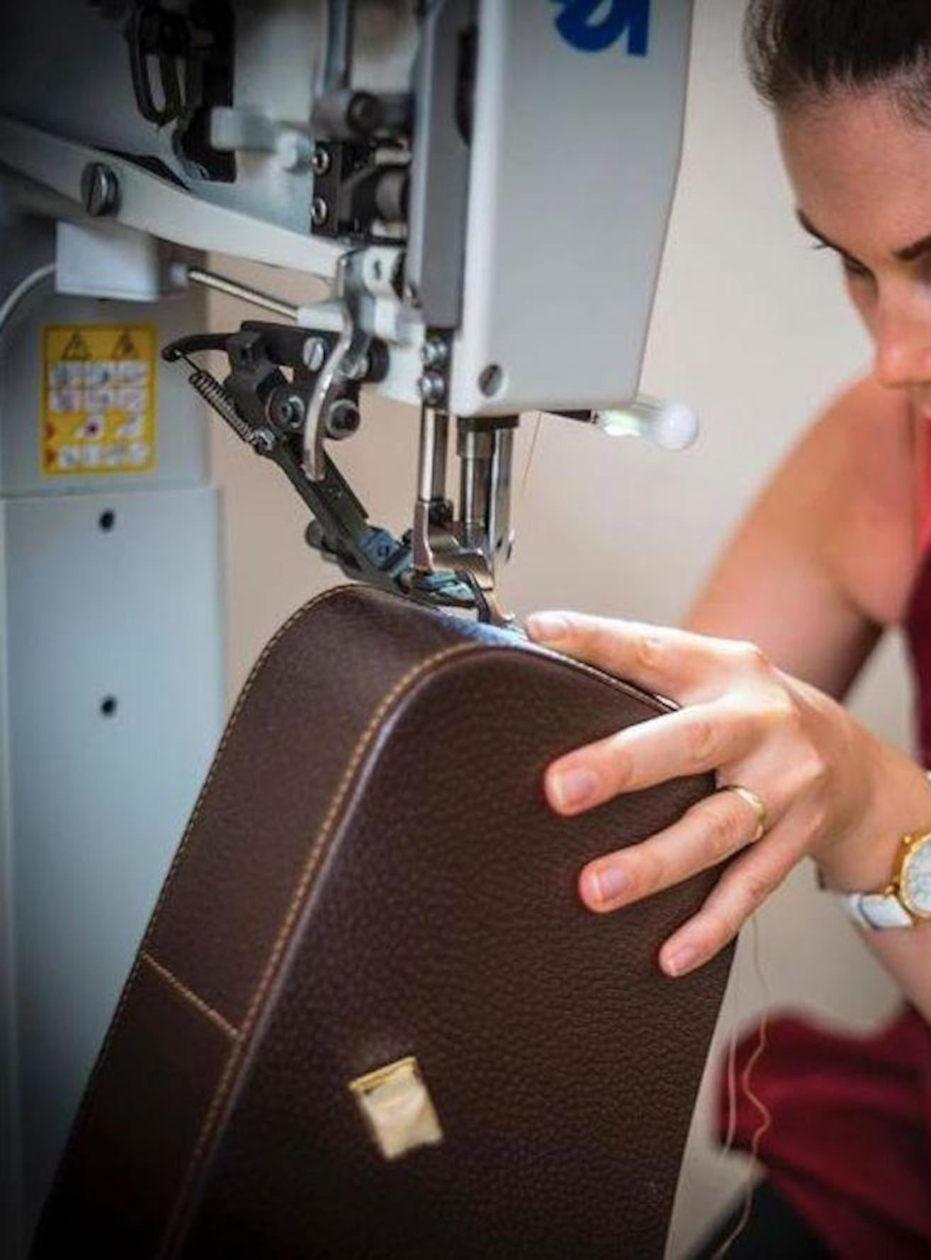 Leather bag assembly